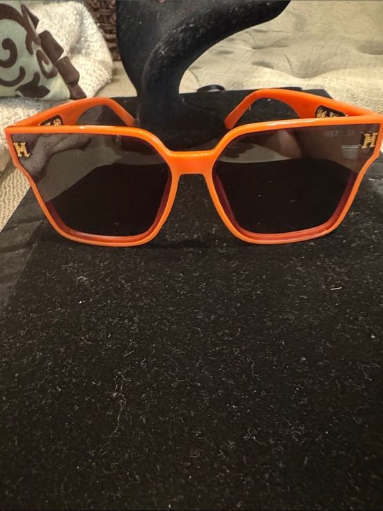 H Accessories - Hermes Orange & Gold Cool Design Frame Sunglasses